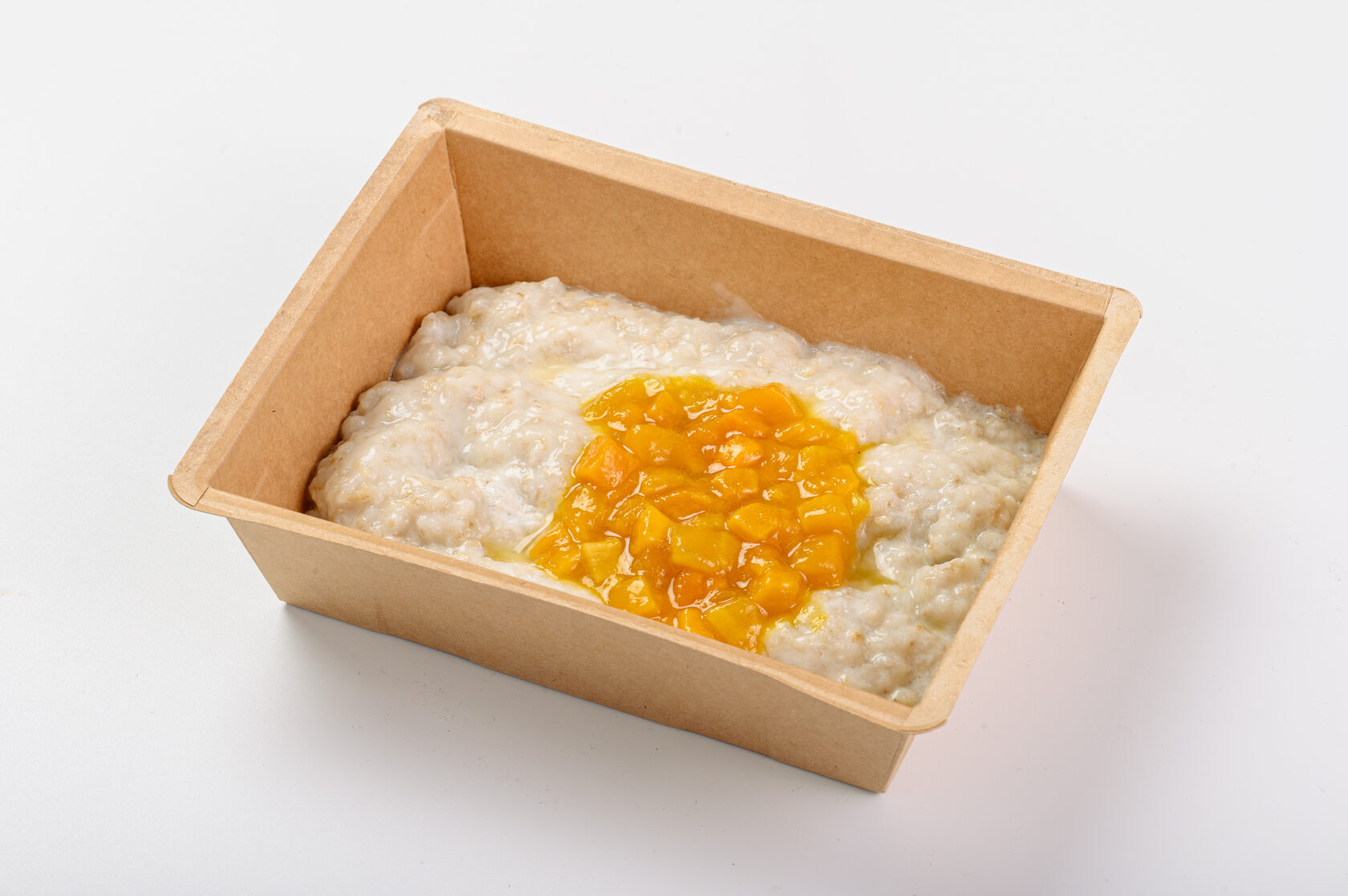 Кашка овсяная на кокосовом с манго
